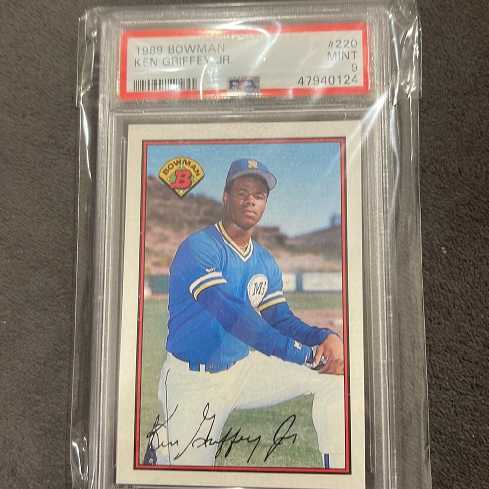 1989 bowman Ken Griffey Junior PSA grade near mint 9